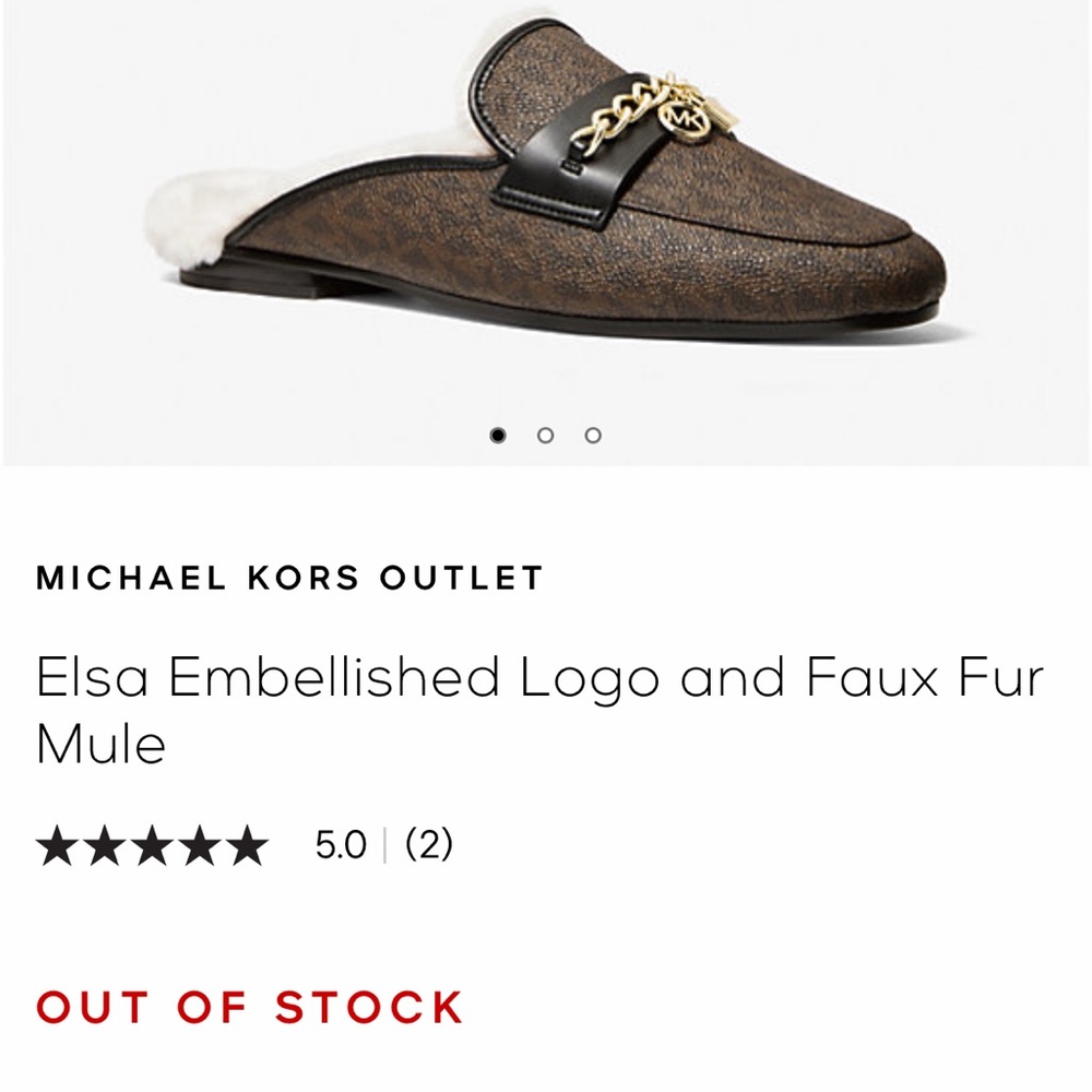 Michael Kors Brown and Black Loafers Slip-Ons